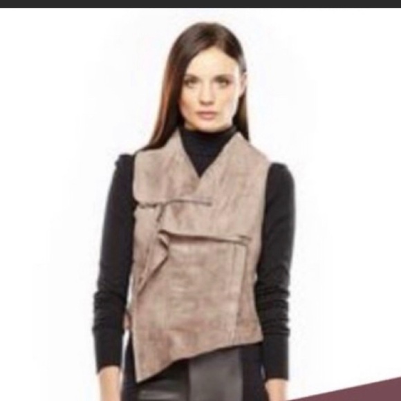 BCBG Fabian Faux Suede Vest - Picture 5 of 7